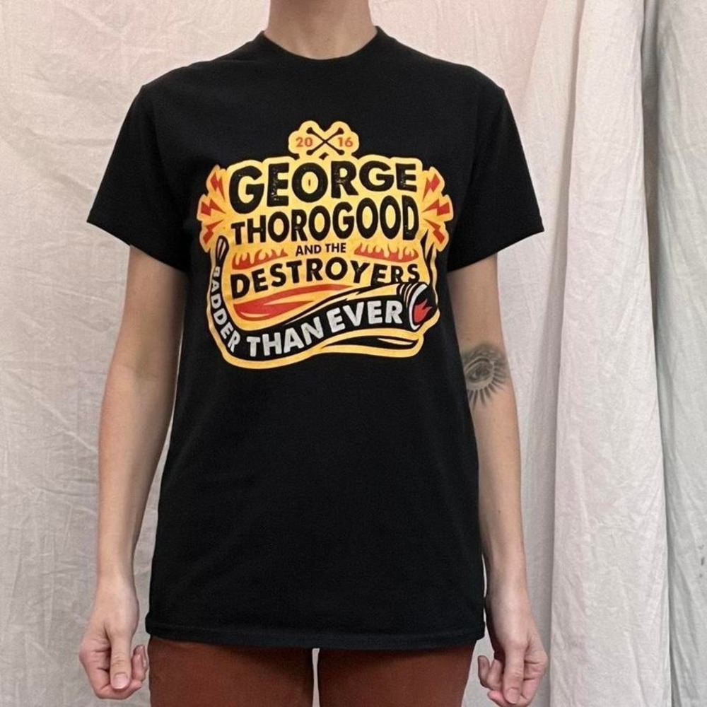 George Thorogood and the Destroyers 2016 Tour Tee‎ Shirt Small black unisex